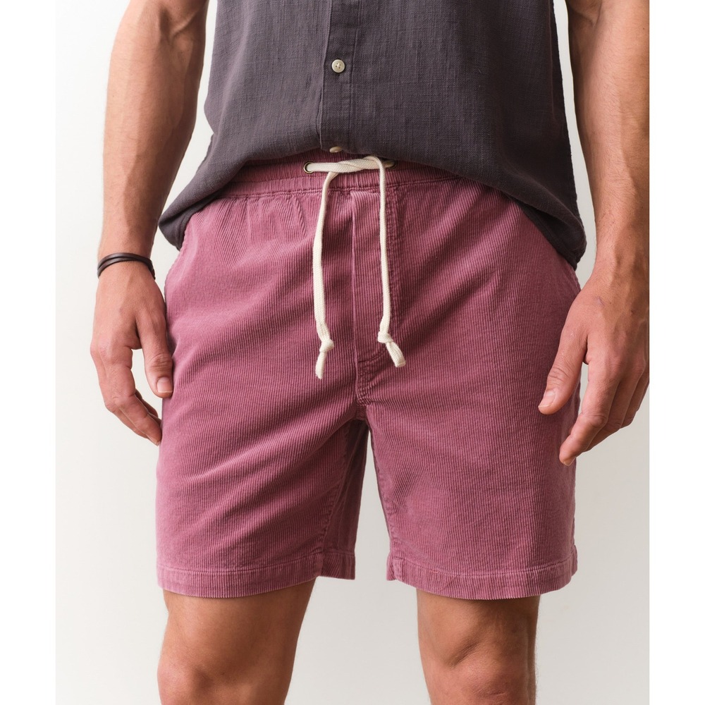 Marine Layer Saturday Corduroy Shorts Dusky Orchid Large New With Tags